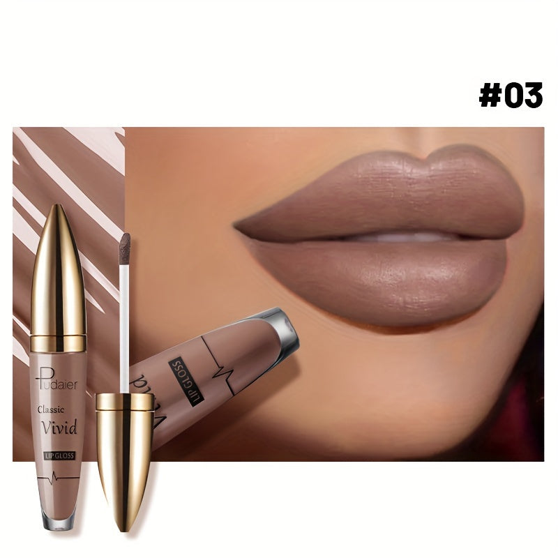 Pintalabios de terciopelo rojo mate para mujer de larga duración y humectante