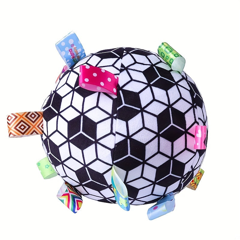 Dog Toy Interactive Plush Ball for Dogs Rattle Soothe Baby Hand Grab 1pc
