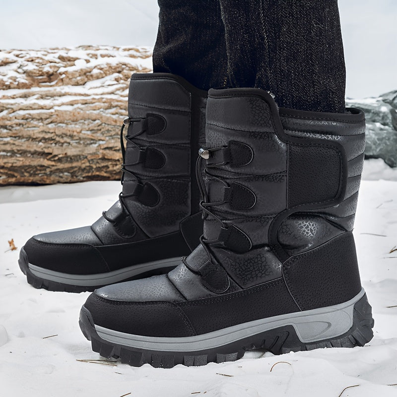 Women's Fleece-Lined Winter Tactical Boots, Waterproof, Thick Sole, Hiking