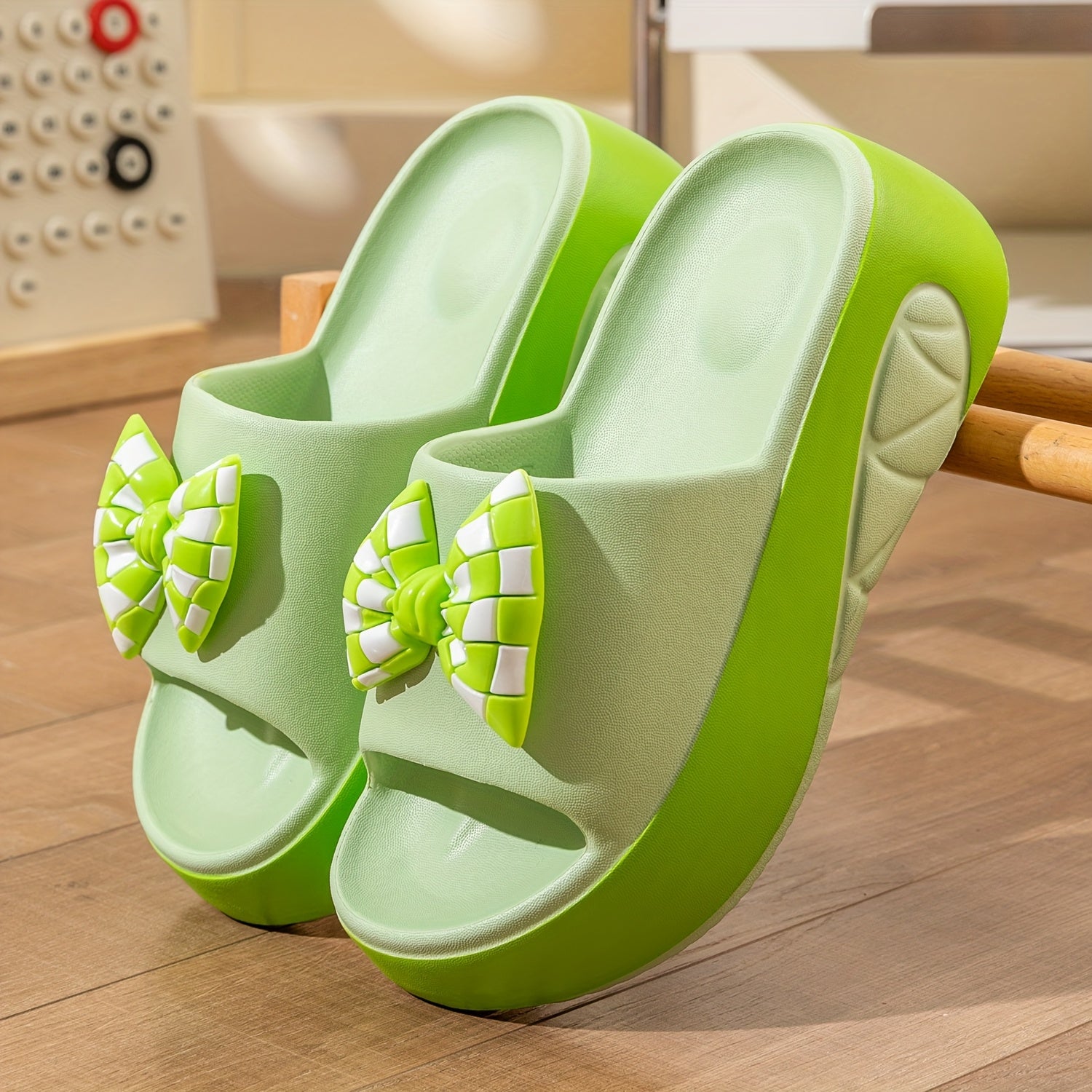 Women’s Minimalist Slide Sandals with Thick Platform Sole and Open Toe