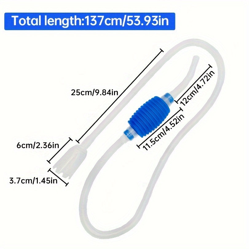 Aquarium Water Pump for Cleaning and Water Changing PVC Fish Tank Pump