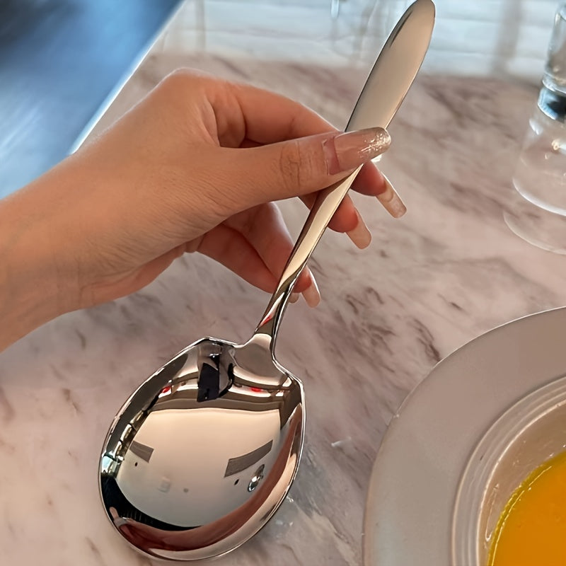 Stainless Steel Serving Spoon for Restaurants Catering Dishwasher Safe Metallic Finish