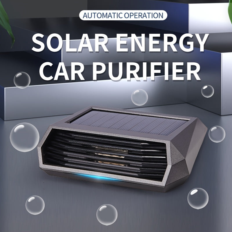 Car Air Purifier Solar-Powered Automatic Vibration Sensor Fresh Air