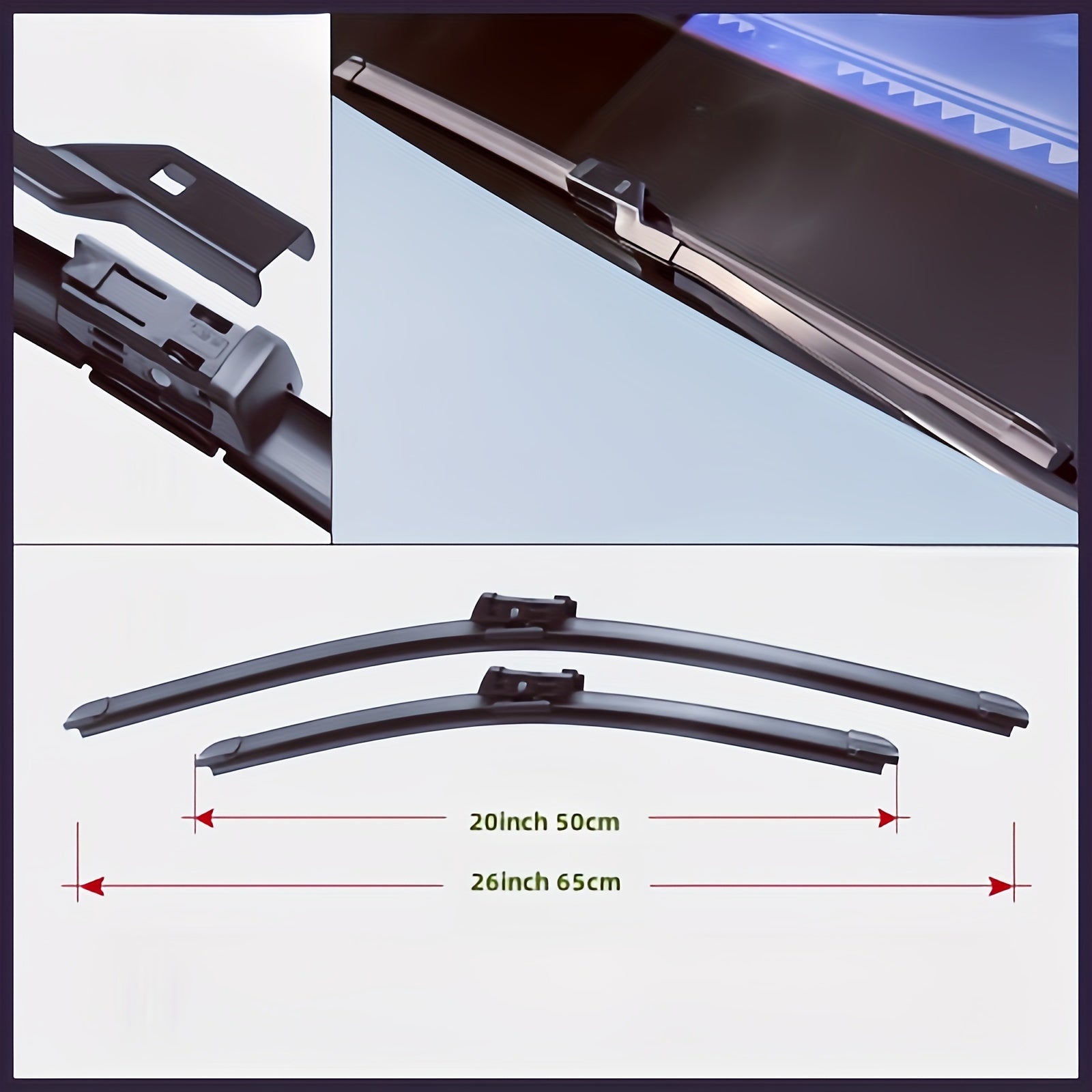 Car Wiper Blade Set for SUV Windshield Replacement Durable Strong
