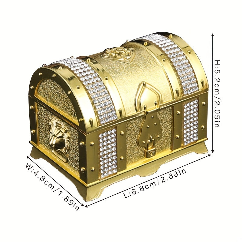 Ретро металлический пиратский сундук для хранения и подарка