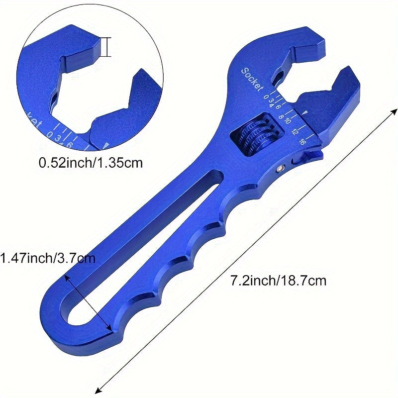 Adjustable Aluminum Wrench Spanner for 3AN-16AN Hose Fitting Adapter