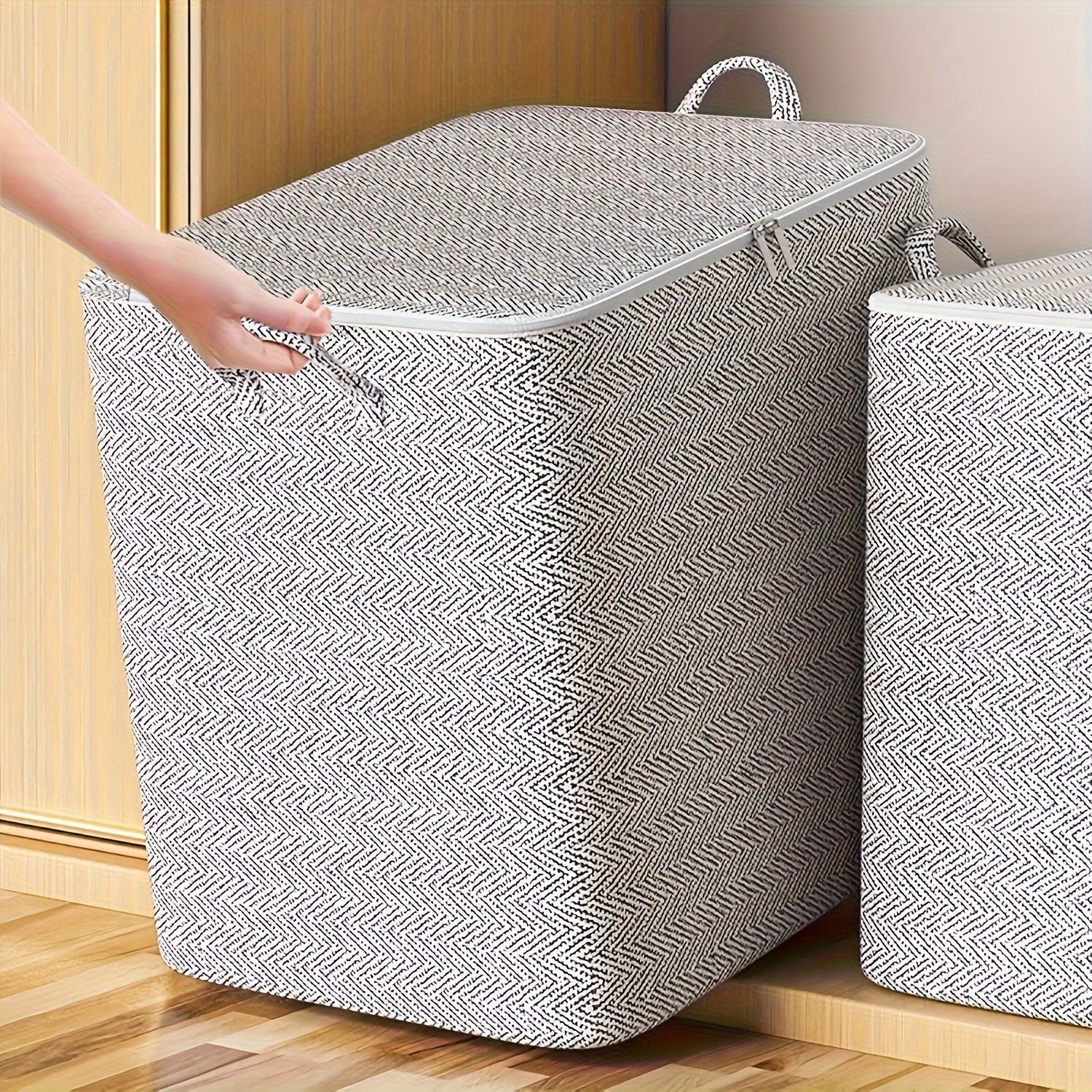 Large Capacity Storage Bin Non-Woven Fabric for Clothes Toys and Home Organization