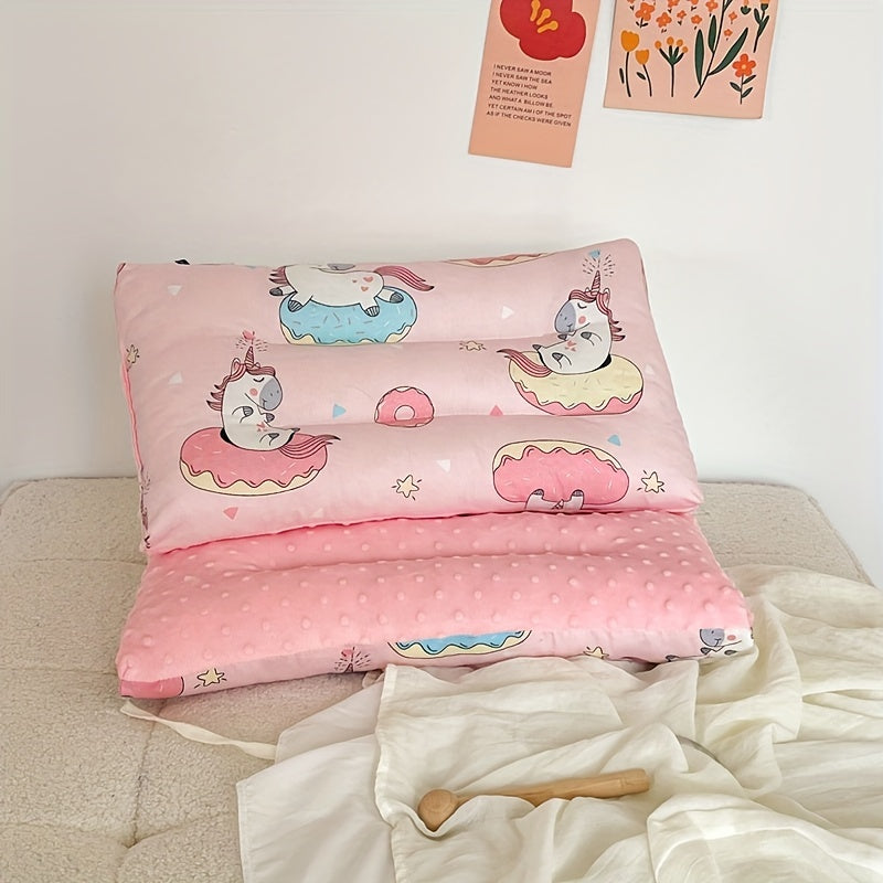 Almohada de poliéster lavable para niños con estampado de animales de dibujos animados para comodidad en todas las estaciones