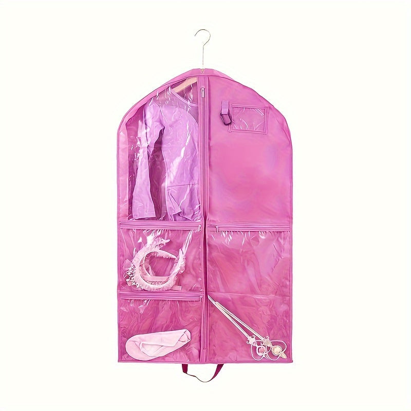 Clothing Storage Bag with Zipper and Window for Suits Coats Space Saving Organizer