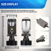 Roadsun 2 шт. H4 LED проекторов 60000LM 200W фары 6500K белый автомобильный свет для левостороннего движения