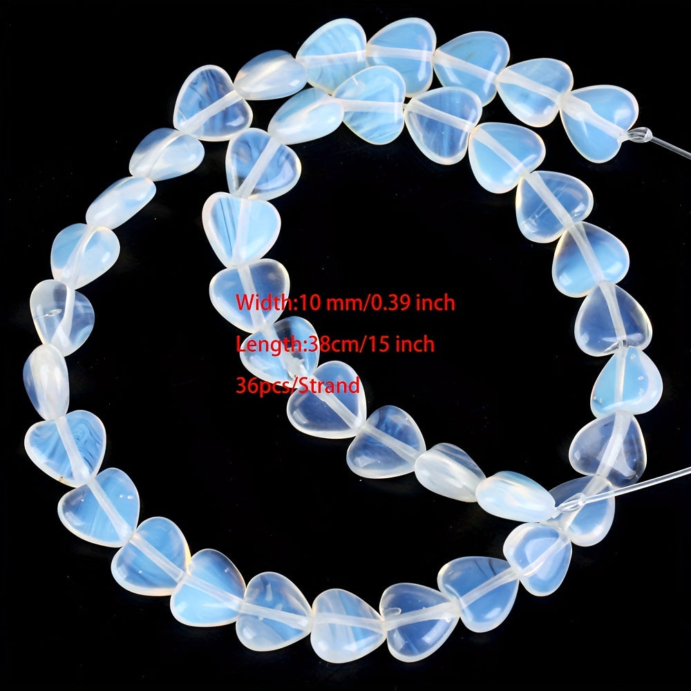 Heart-Shaped Stones Set 10mm Rose Quartz Lapis Lazuli Amazonite for Jewelry Making