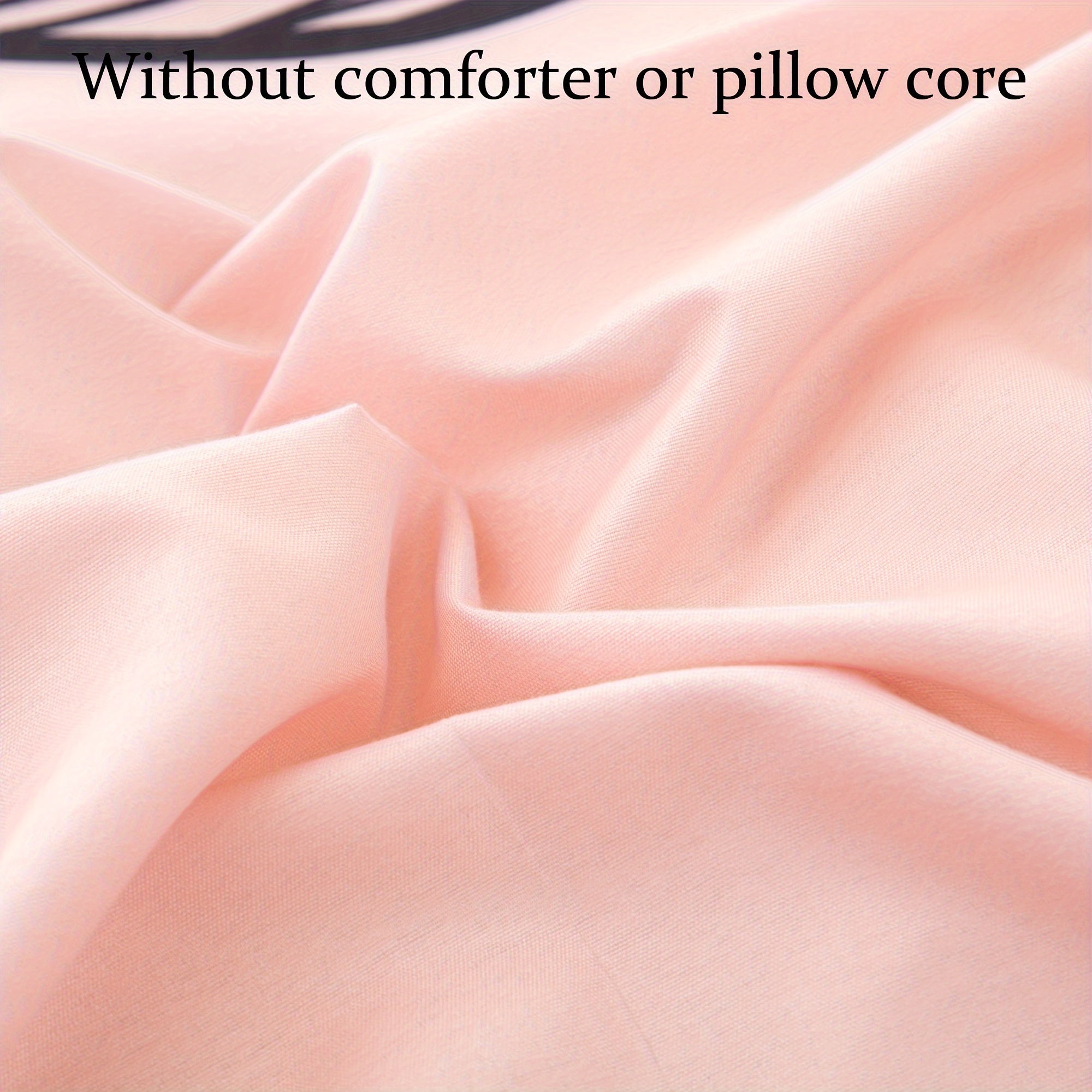 Black Heart Pattern Duvet Cover Set 3 Pieces Includes Duvet Cover and Pillowcases