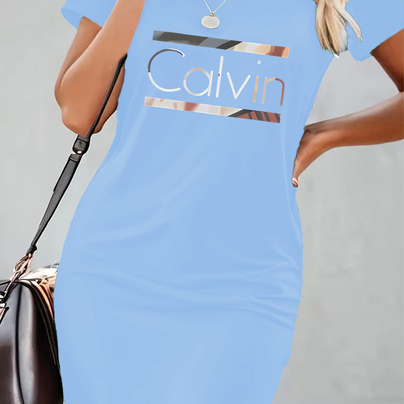 Women's Bodycon Dress Black Stretchy Polyester Slim Fit Spring Summer