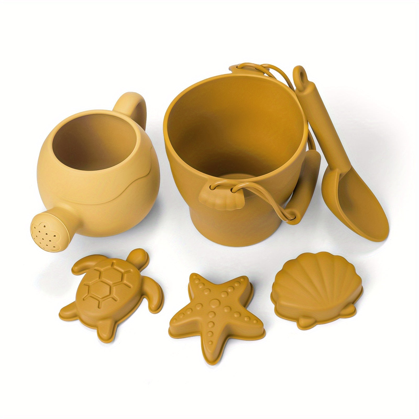 Children's Eco-Friendly Beach Toys Set Sand Bucket Shovel Spray Bottle Outdoor Summer Play