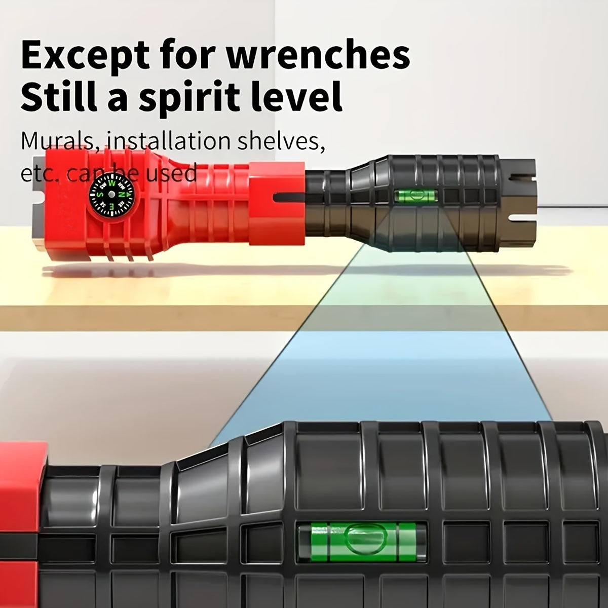 24-In-1 Faucet Repair Tool Set Carbon Steel Red Black Kitchen Bathroom