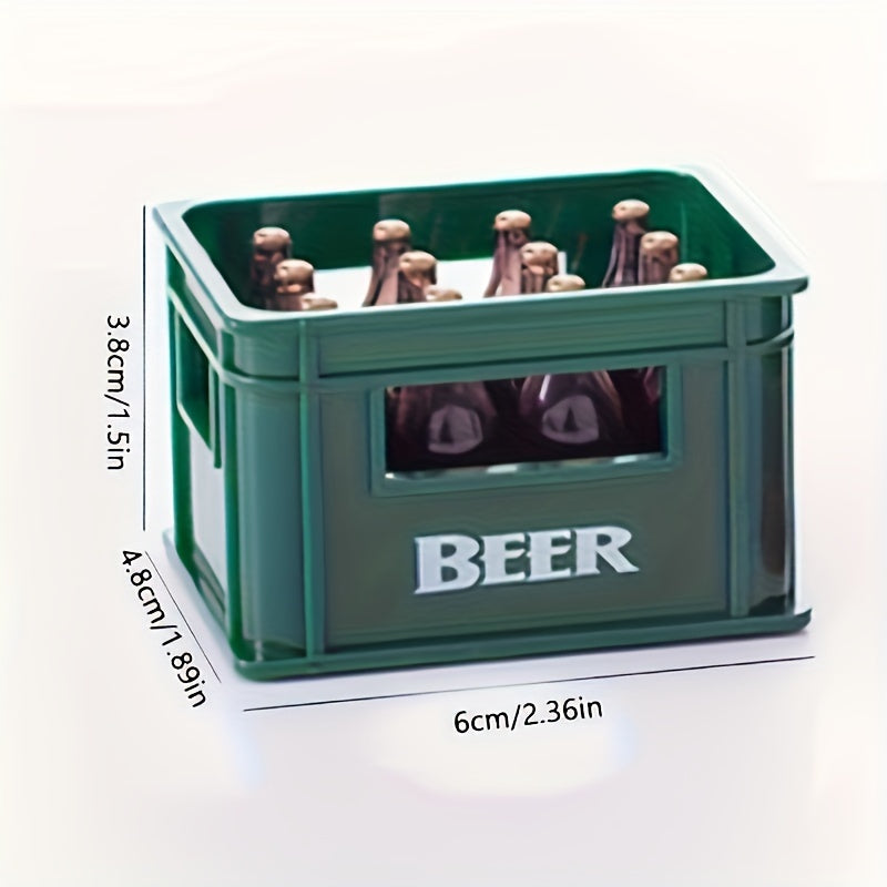 Retro 3D Beer Basket Bottle Opener Magnet for Soda and Beer Cans
