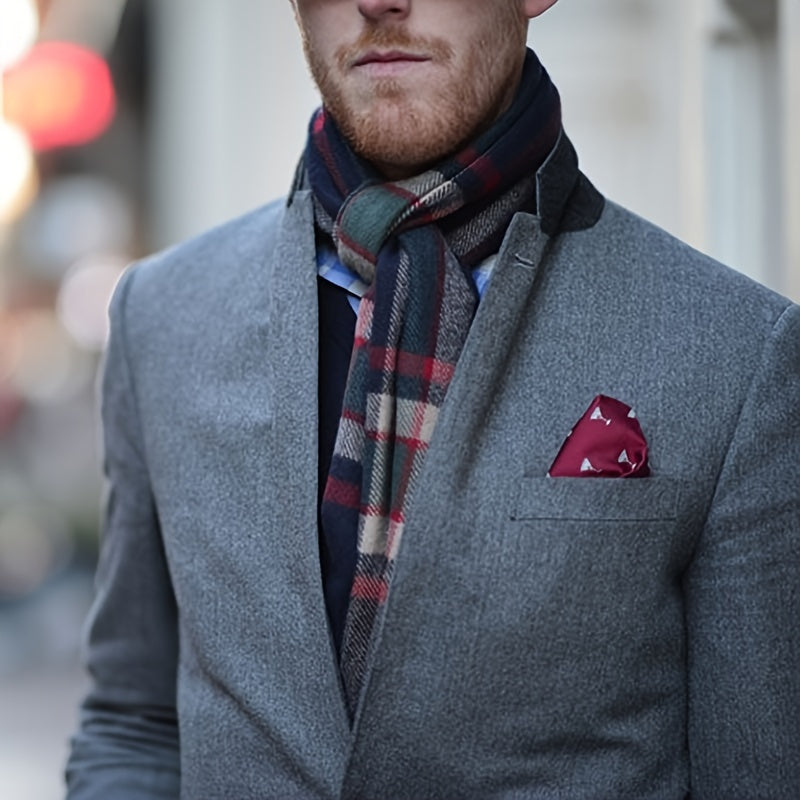 Set of 11 Men's Polyester Pocket Squares for Suit Accessories