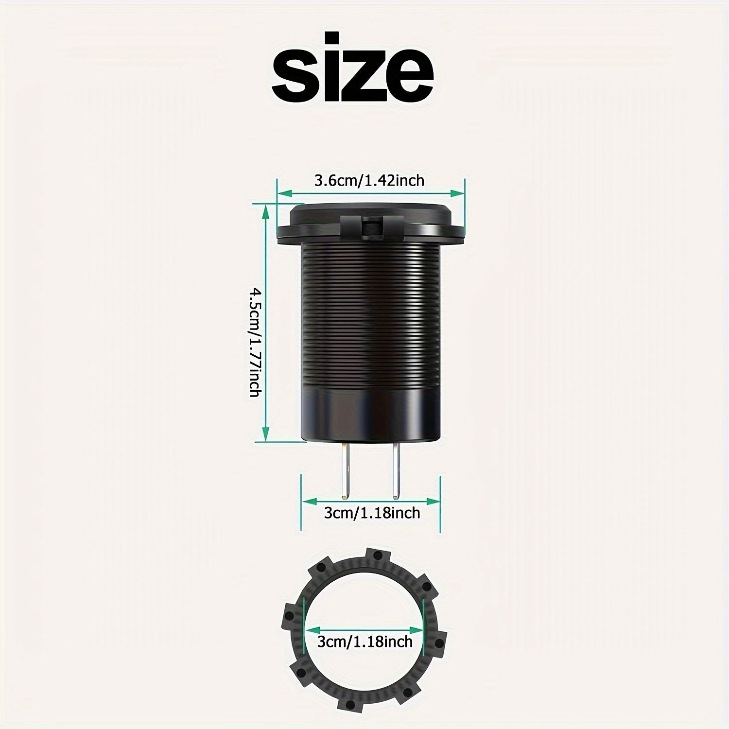 3-In-1 Car Charger USB C QC3.0 PD3.0 Fast Charge 12V 24V Adapter