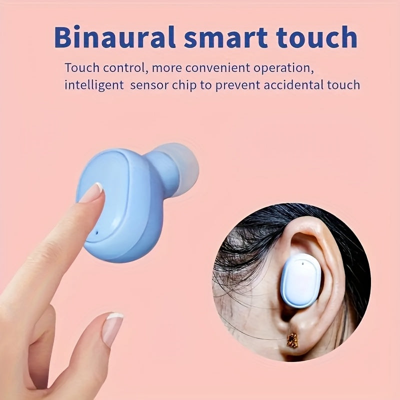 Wireless In-Ear Headphones with Transparent Space Capsule Design and Battery Level Display