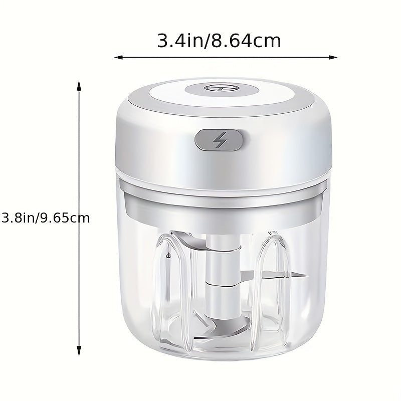 Portable Electric Mini Garlic Chopper 100/250ML Rechargeable Handy Food Chopper
