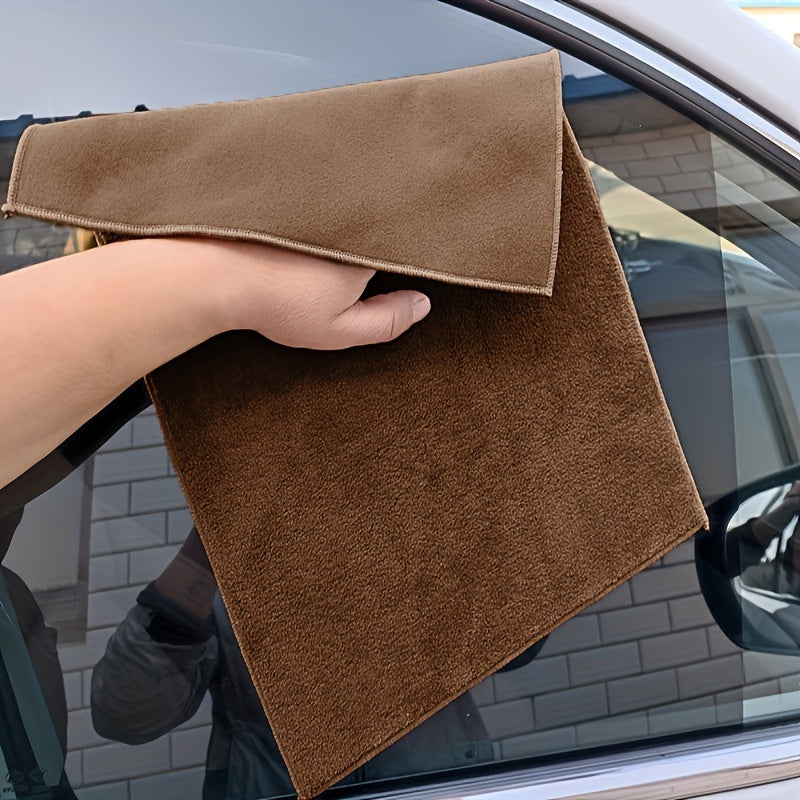 Microfiber Car Towel in 4 Sizes Grey Reusable Scratch-Free Detailing and Cleaning