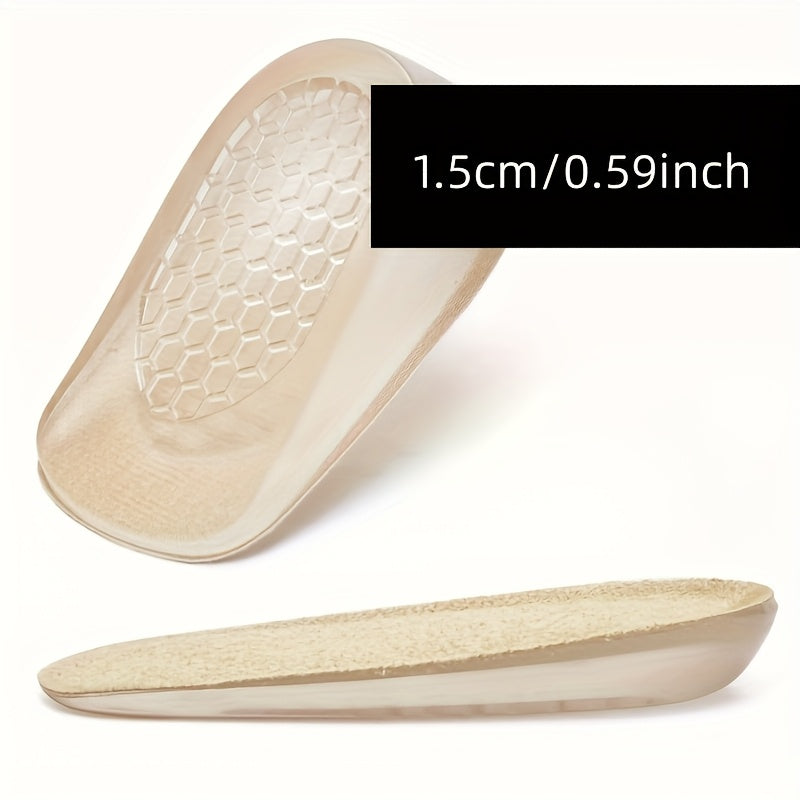 Insole Height Increase Silicone Heel Lift Pads for Men and Women