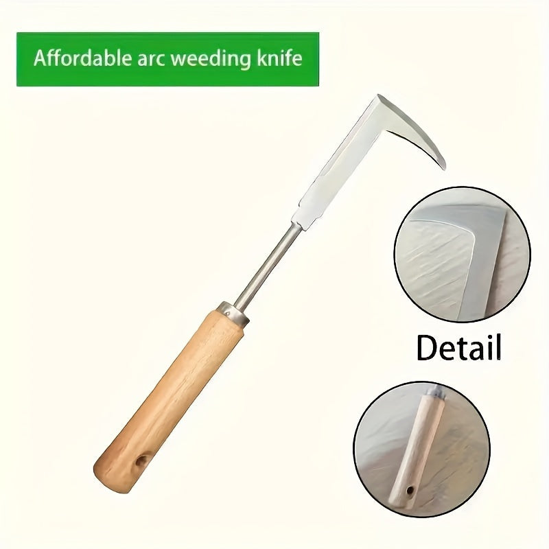 Stainless Steel Weeding Tool for Digging Herbs and Soil Gardening Hand Tool