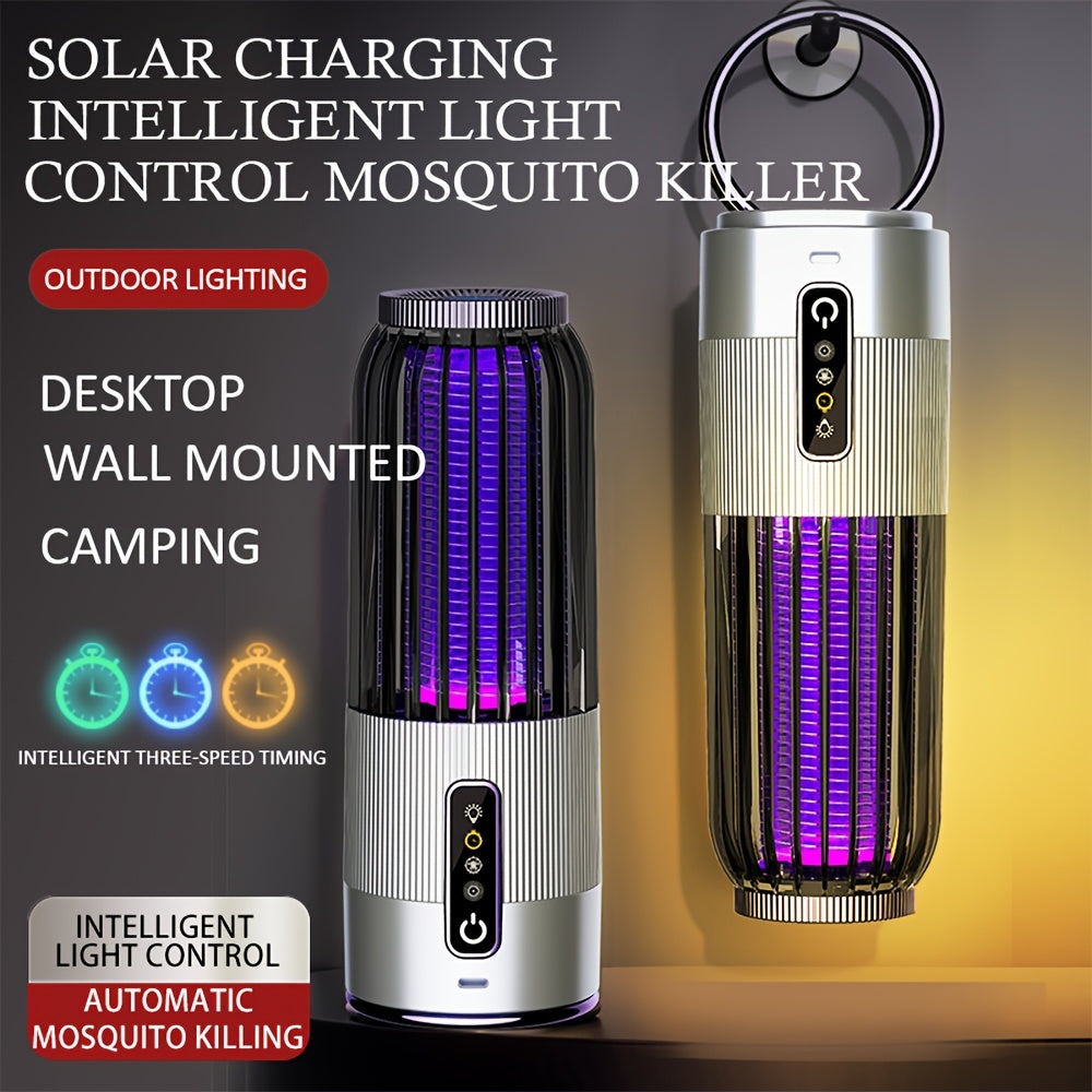 Solar Mosquito Killer Lamp with USB and Solar Charging for Indoor Outdoor