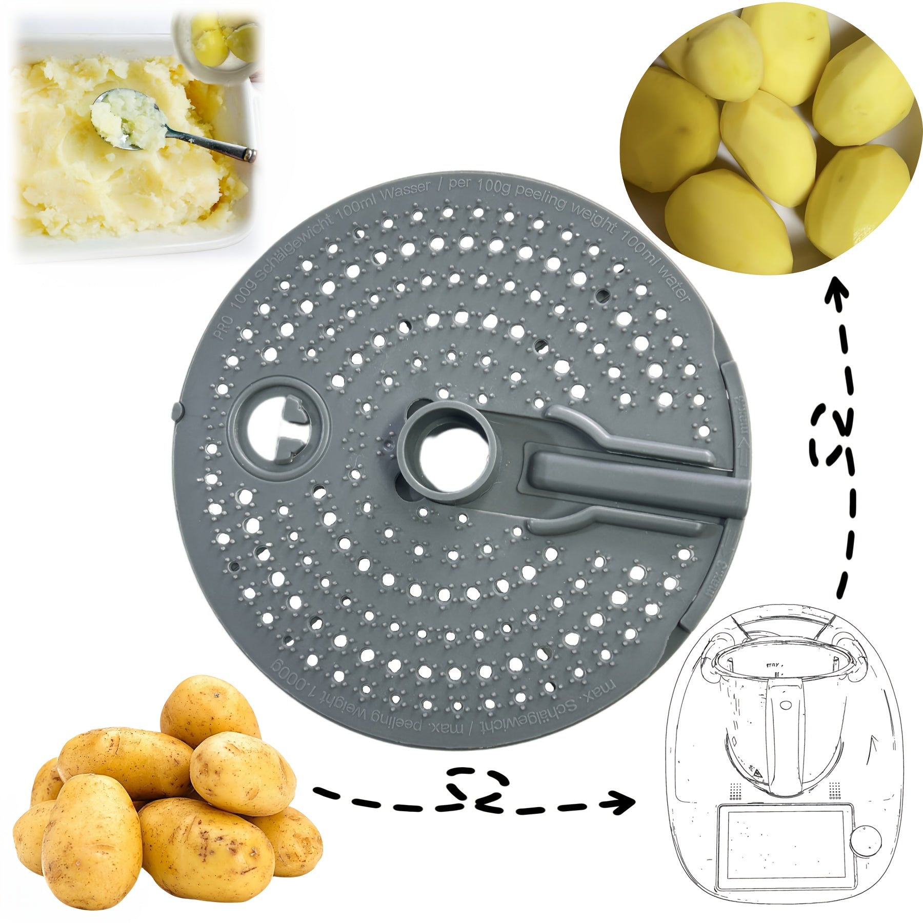 Kitchen Tool for Carrots and Potatoes Food-Grade Plastic Peeler with Quick Skinning