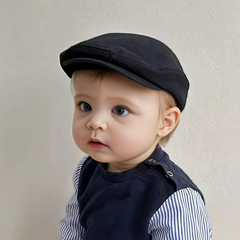 Kids Unisex Sun Protection Beret Hat for Toddlers 1-3 Years Polyester Adjustable
