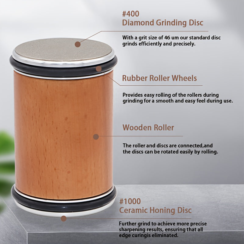 Набор для заточки ножей с 4-угольной точилкой и двухсторонним алмазным точилкой для ножей