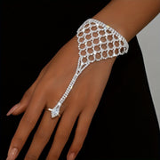 Women’s Hollow-Out Water Diamond Bracelet Claw Chain Jewelry for Party and Gift