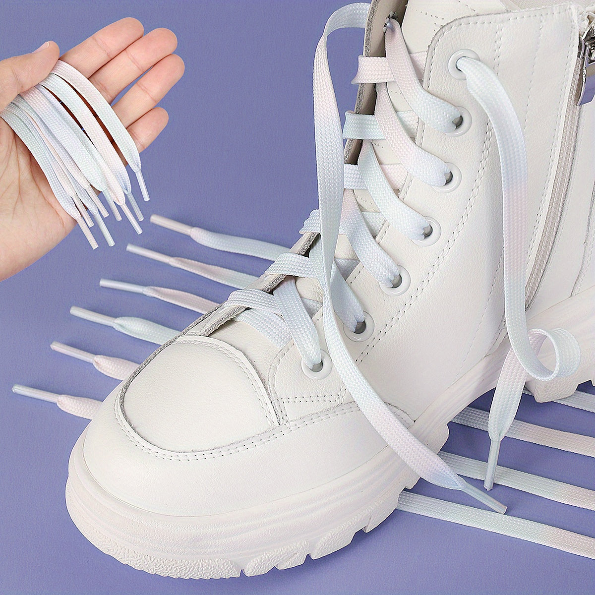 Unisex Canvas Shoe Laces Pack Cool Pattern for Sneakers Skate Shoes