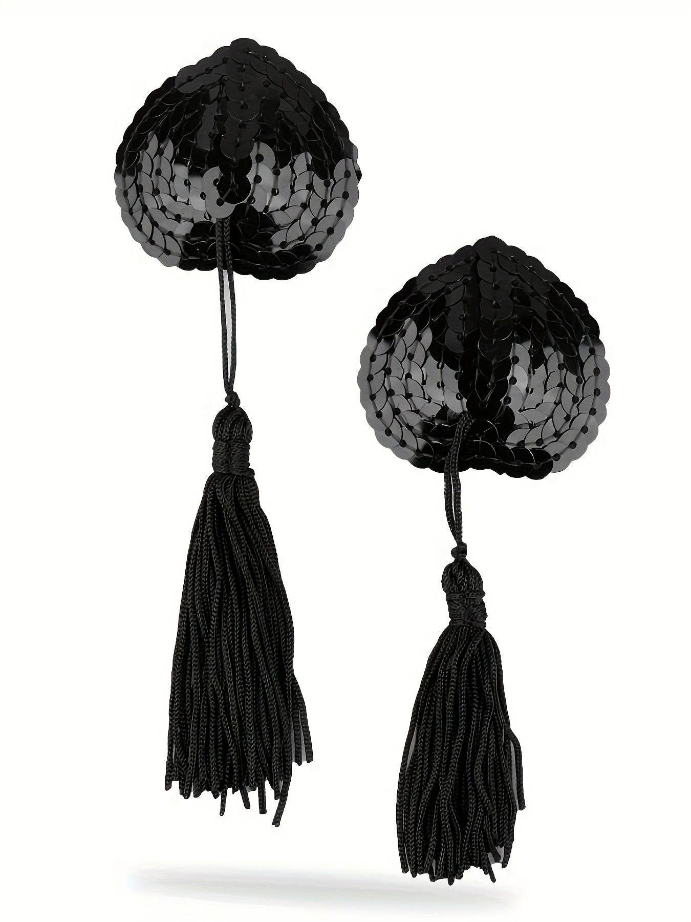 Teddy de malla sin espalda y sin entrepierna con borlas y cubre pezones sexys, lencería