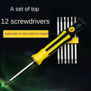 12-In-1 Precision Screwdriver Kit for Smartphones and Tablets Carbon Steel