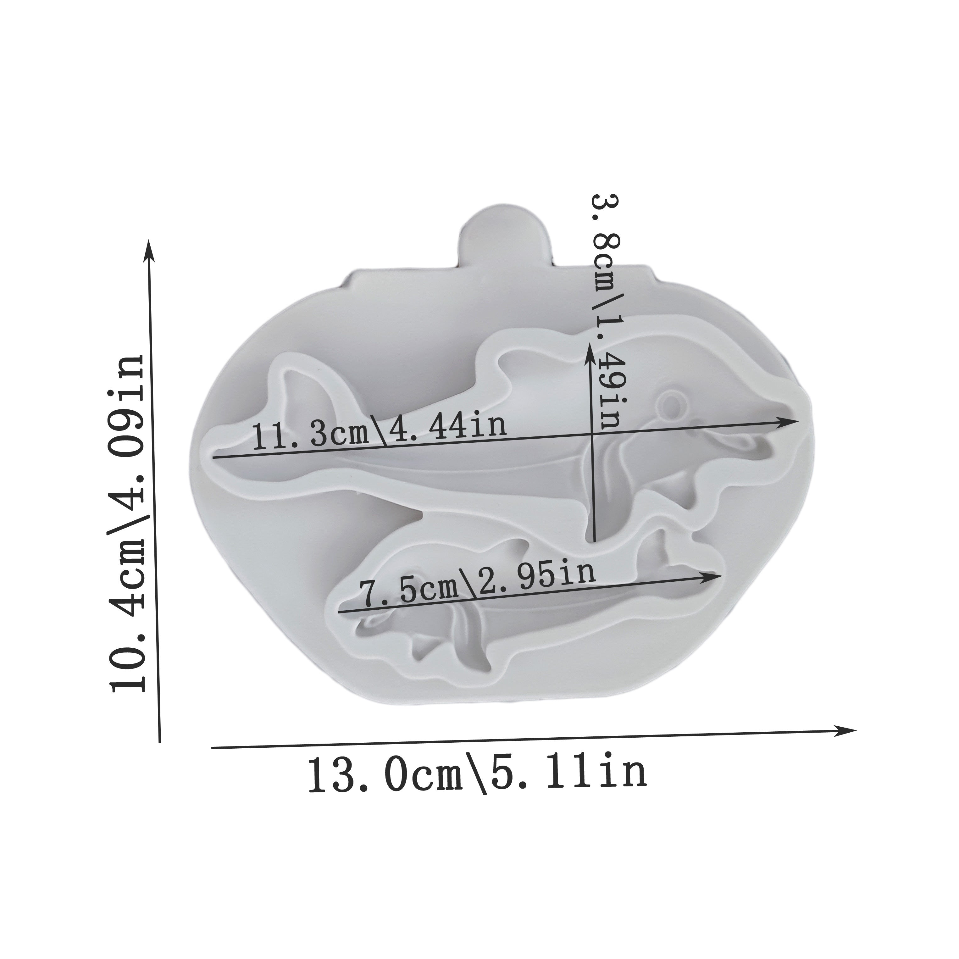 Silicone Mold for Candy and Fondant Mermaid Ocean Animal Marine Life 3D