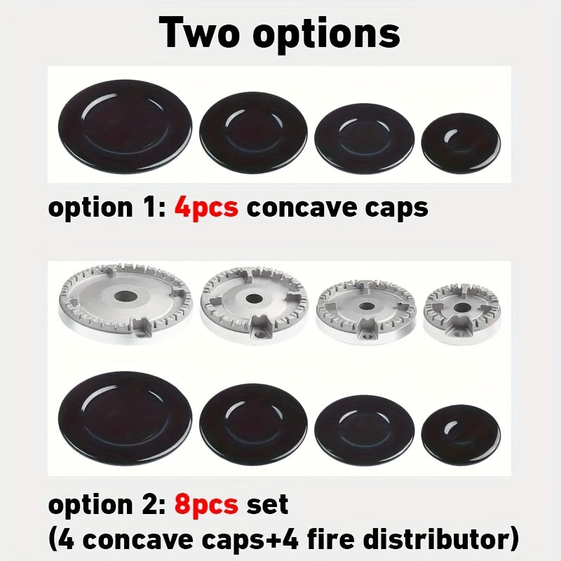 4 dona konveks bo'lmagan yong'inni o'chirish qoplami va yong'in bo'linmasi to'plami gaz plitkalari va pechlar uchun