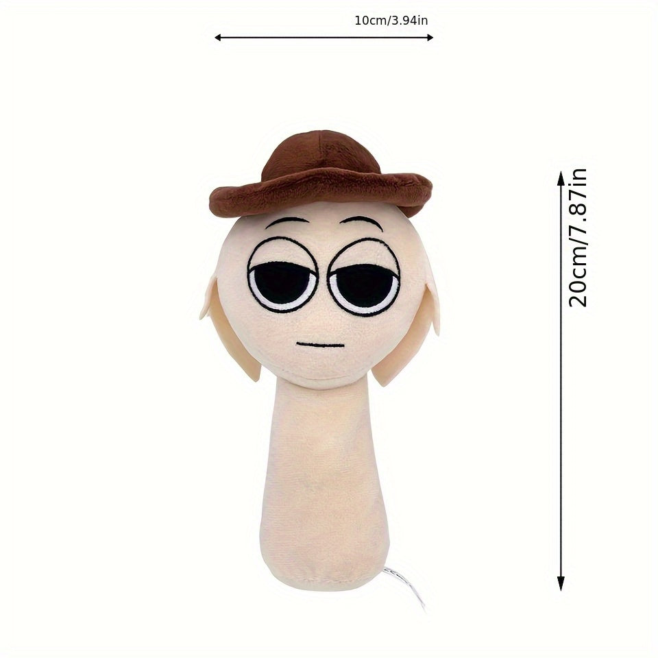 Muñeca de peluche para bebés y niños, material de peluche suave, blanco y negro, regalo para cumpleaños y fiestas