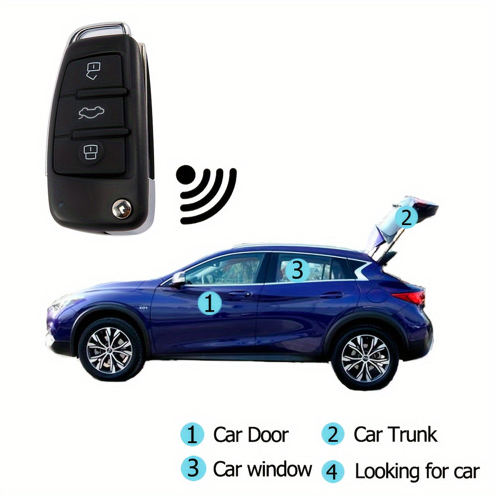 Car Remote System Keyless Entry PE Material with 2 Keys Vehicle Locking and Find Car Function
