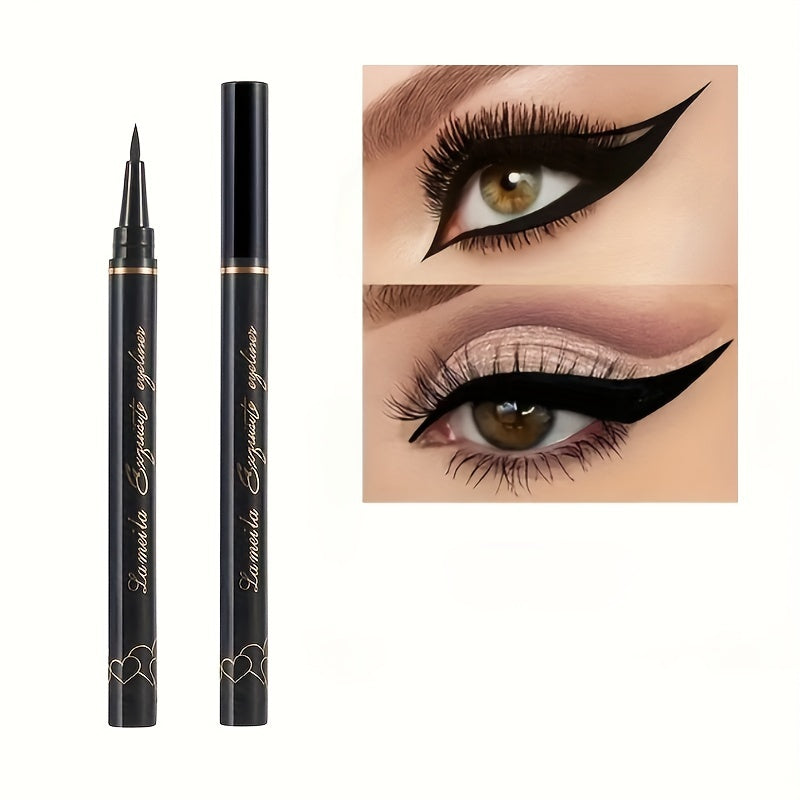 Women Black Liquid Eyeliner Pen Smudge-Proof Long-Lasting Easy to Apply