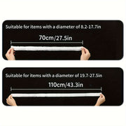 Uy jihozlari uchun plastik chang qoplamalari: Bir marta foydalanish uchun, 20 ta yoki 100 ta to'plamda mavjud. Jihozlar 20.83-44.96 sm ga mos keladi. Oshxona uskunalari, changyutgichlar va ta'minotlarni himoya qiladi.