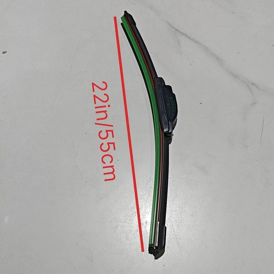 Universal U-Shaped Multi-Functional Wiper Blade Durable Dual Rubber Fit All Cars