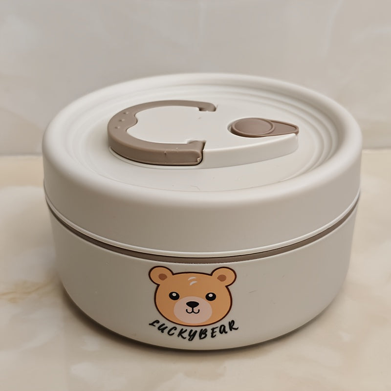 Stainless Steel Lunch Box with Microwave-Safe Soup Bowl Multi-Layer Bento for Students and Professionals