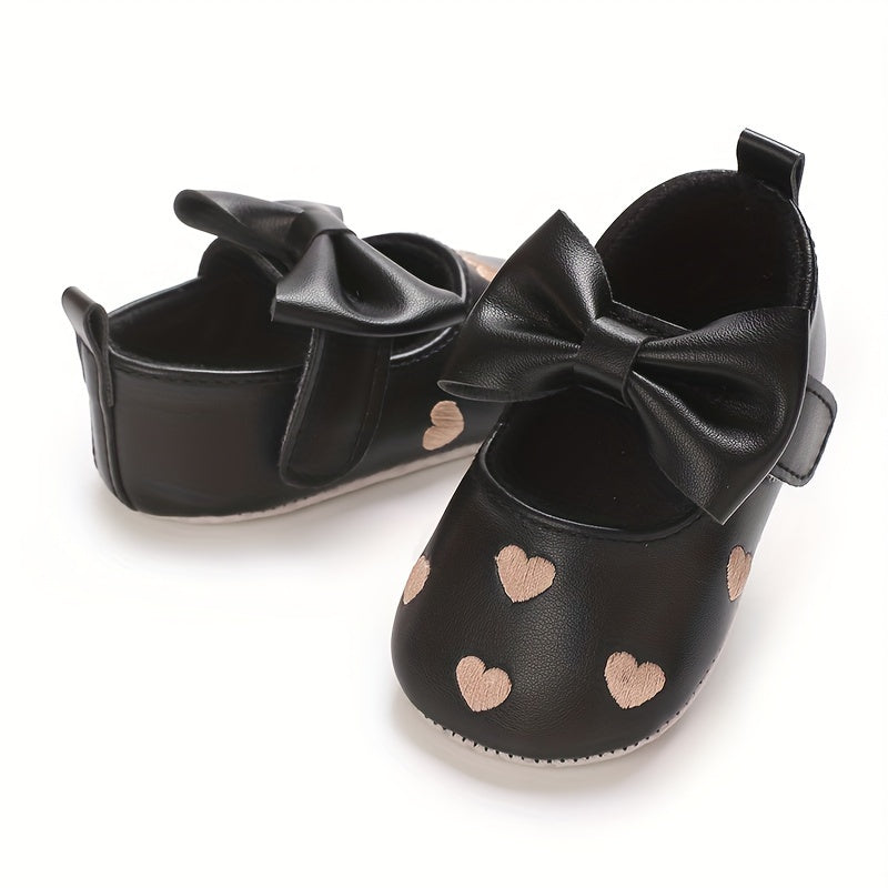 Kichkina qiz bolalar uchun princess poyabzali, bowknot bilan yumshoq taglik, to'ylar va kundalik kiyimlar uchun