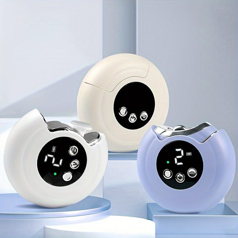 Electric Nail Clipper with LCD Display USB Rechargeable 3-Speed Grinder Dust Storage