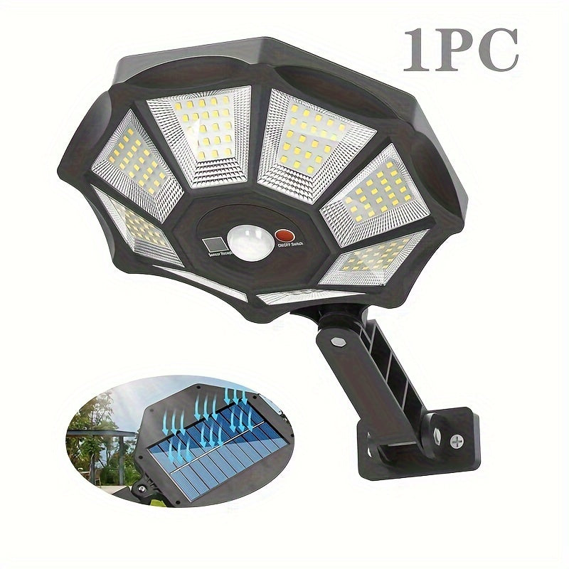 Outdoor Solar Street Light for Parking Lots with Dusk to Dawn, Motion Sensor, LED