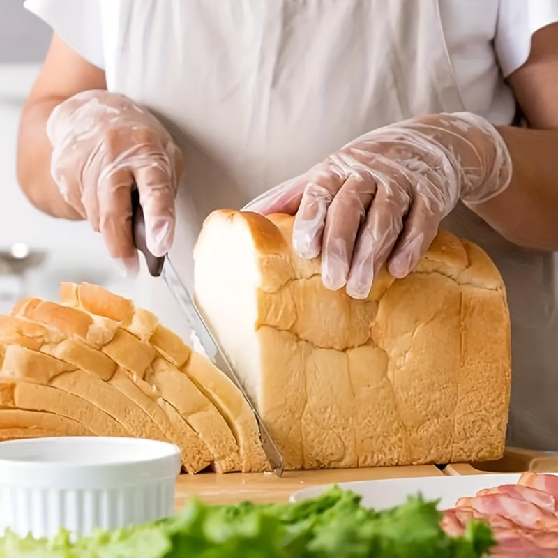 Toza foydalaniladigan qo‘lqoplar Etilen Vinil kukunsiz oziq-ovqat bilan ishlash oshxona pishirish