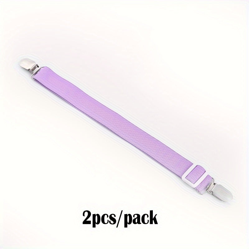 Juego de 2 clips ajustables para sábanas, hebillas antideslizantes para mantener las sábanas seguras