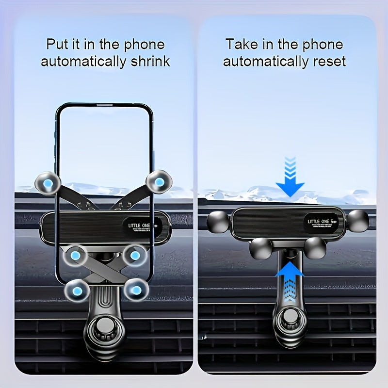 Universal PVC Phone Mount Air Vent Holder Adjustable Clip