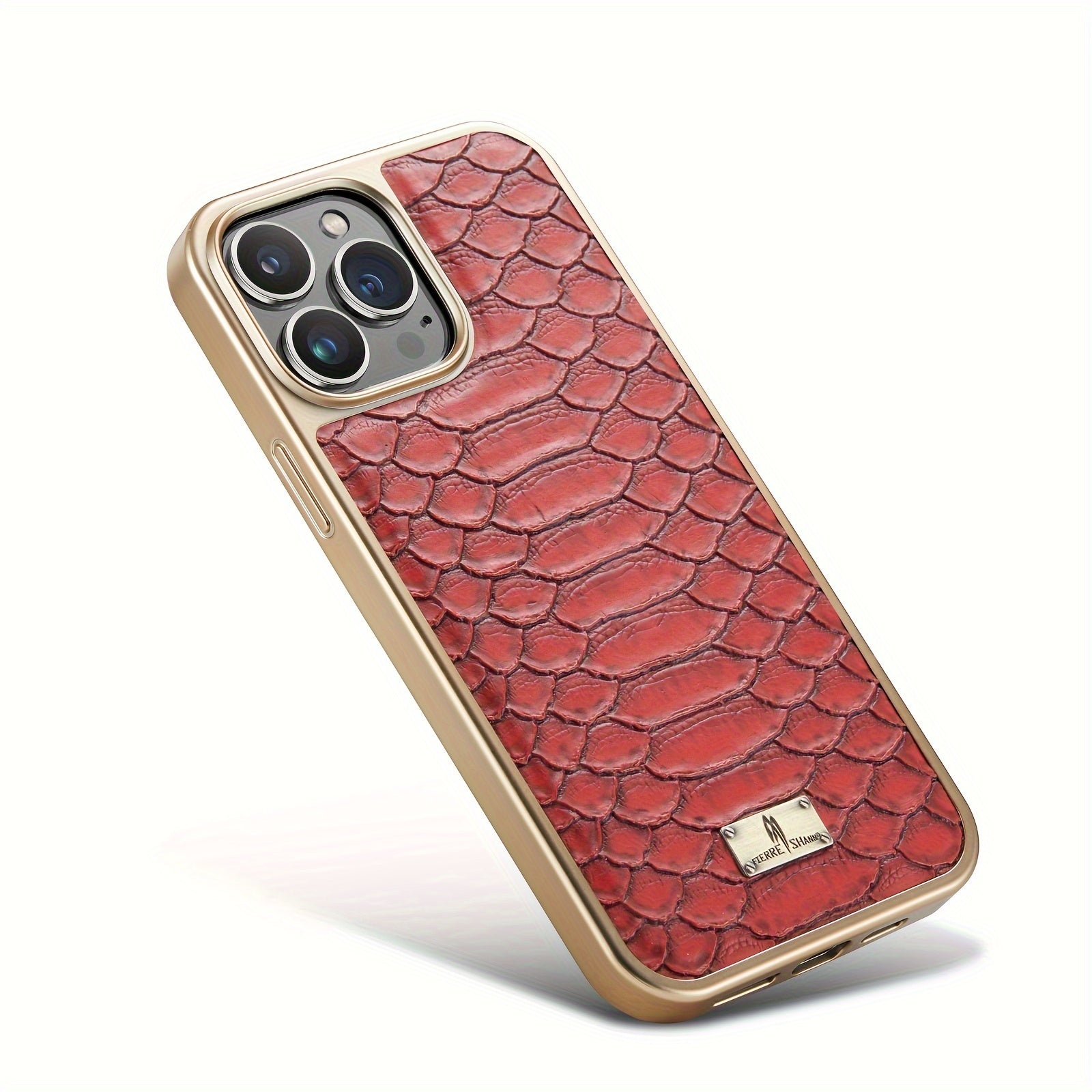 Faux Leather Retro Phone Case for iPhone 11-15 with 360° Anti-Fall Protection and Air Cushion Design